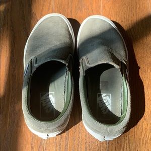 Vans Slip Ons Green Size 6